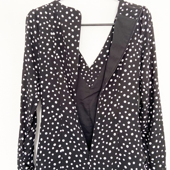 LIKELY Corinne Polka Dot Dress Black Size 0 - Picture 11 of 14